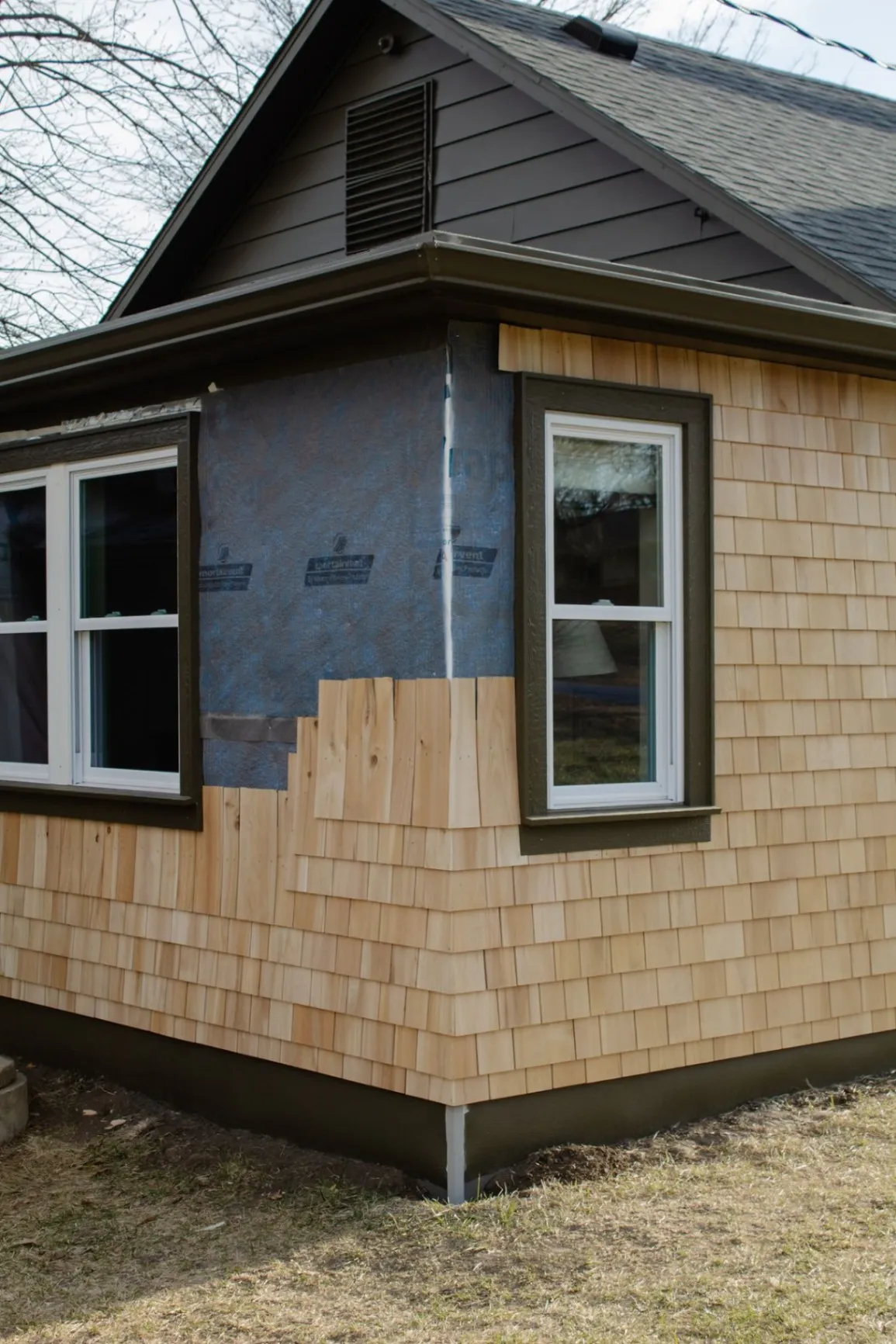 Cedar shake siding