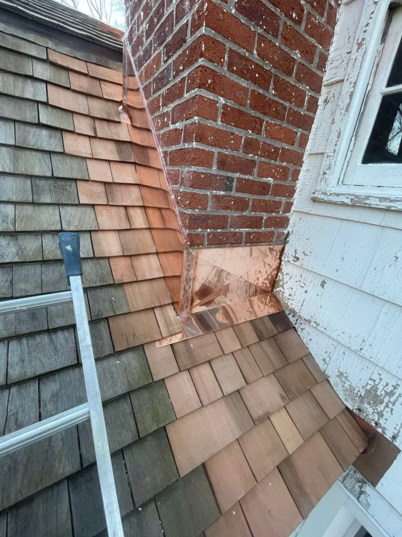 Copper flashing
