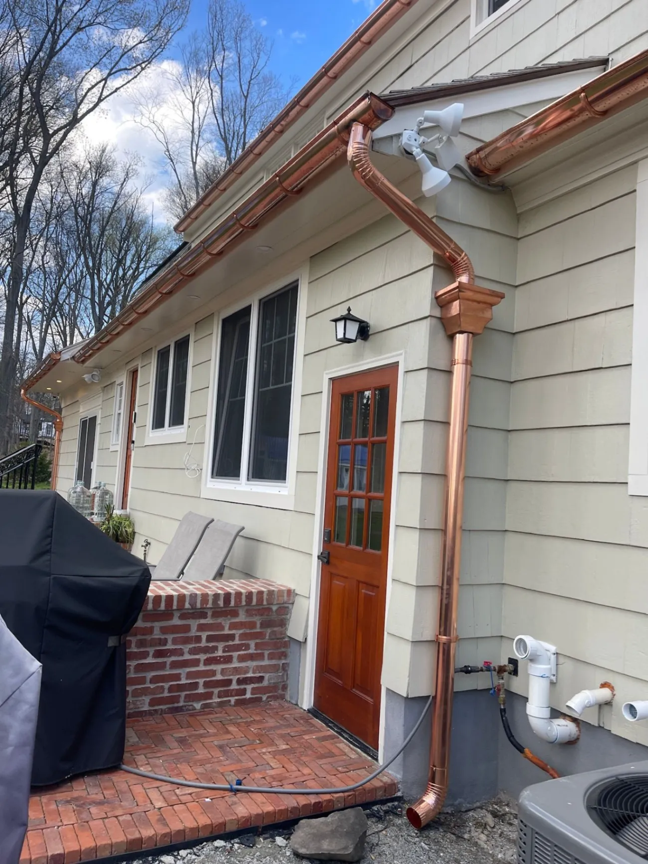 Copper K style & half round gutters