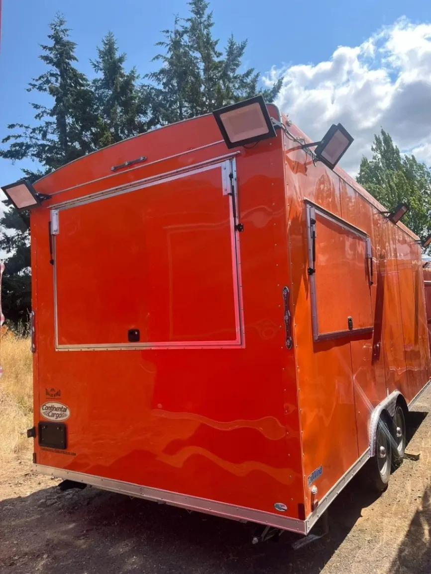 18ft x 8ft Enclosed Kitchen Food Trailer Rental