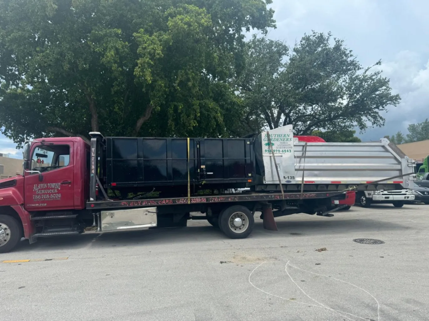 "Trust us for all your towing needs, we've got you covered."
