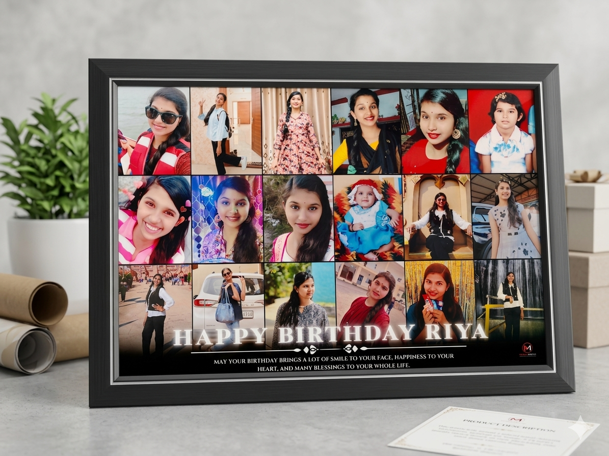 Happy Birthday Photo Collage Frame