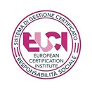 Certo, ecco alcune didascalie per l'immagine:

**Opzioni di didascalia possibili:**

*   "Logo dell'Istituto Europeo di Certificazione (ECSI) per la Responsabilità Sociale, che certifica i sistemi di gestione."
*   "Certificazione ECSI: impegno per la Responsabilità Sociale."
*   "Azienda certificata ECSI: garanzia di pratiche responsabili e sostenibili."
*   "Riconoscimento ECSI: prova di un Sistema di Gestione orientato alla Responsabilità Sociale."
*   "ECSI: ente certificatore europeo per la Responsabilità Sociale."

Spero che queste opzioni ti siano utili!