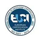 Ecco alcune didascalie per l'immagine, con opzioni che ne evidenziano aspetti diversi:

**Opzione 1 (Semplicemente descrittiva):**

> Logo del European Certification Institute (EUCI), che certifica la conformità alla norma ISO 9001:2015 per i sistemi di gestione.

**Opzione 2 (Evidenziando il significato):**

> Il marchio EUCI: sinonimo di sistema di gestione certificato secondo gli standard ISO 9001:2015. Un simbolo di qualità e impegno all'eccellenza.

**Opzione 3 (Focalizzata sulla norma ISO):**

> Il logo EUCI certifica che un'organizzazione ha implementato un sistema di gestione della qualità conforme alla norma ISO 9001:2015.

**Opzione 4 (Breve e diretta):**

> Certificazione EUCI ISO 9001:2015

Spero queste opzioni siano utili!
