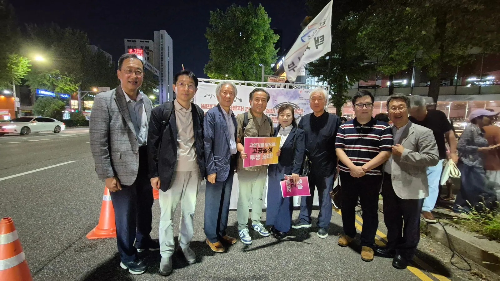 고공농성 택시노동자 
고영기와 함께하는 기도회