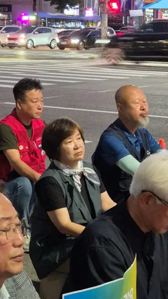 고공농성 택시노동자 
고영기와 함께하는 기도회
