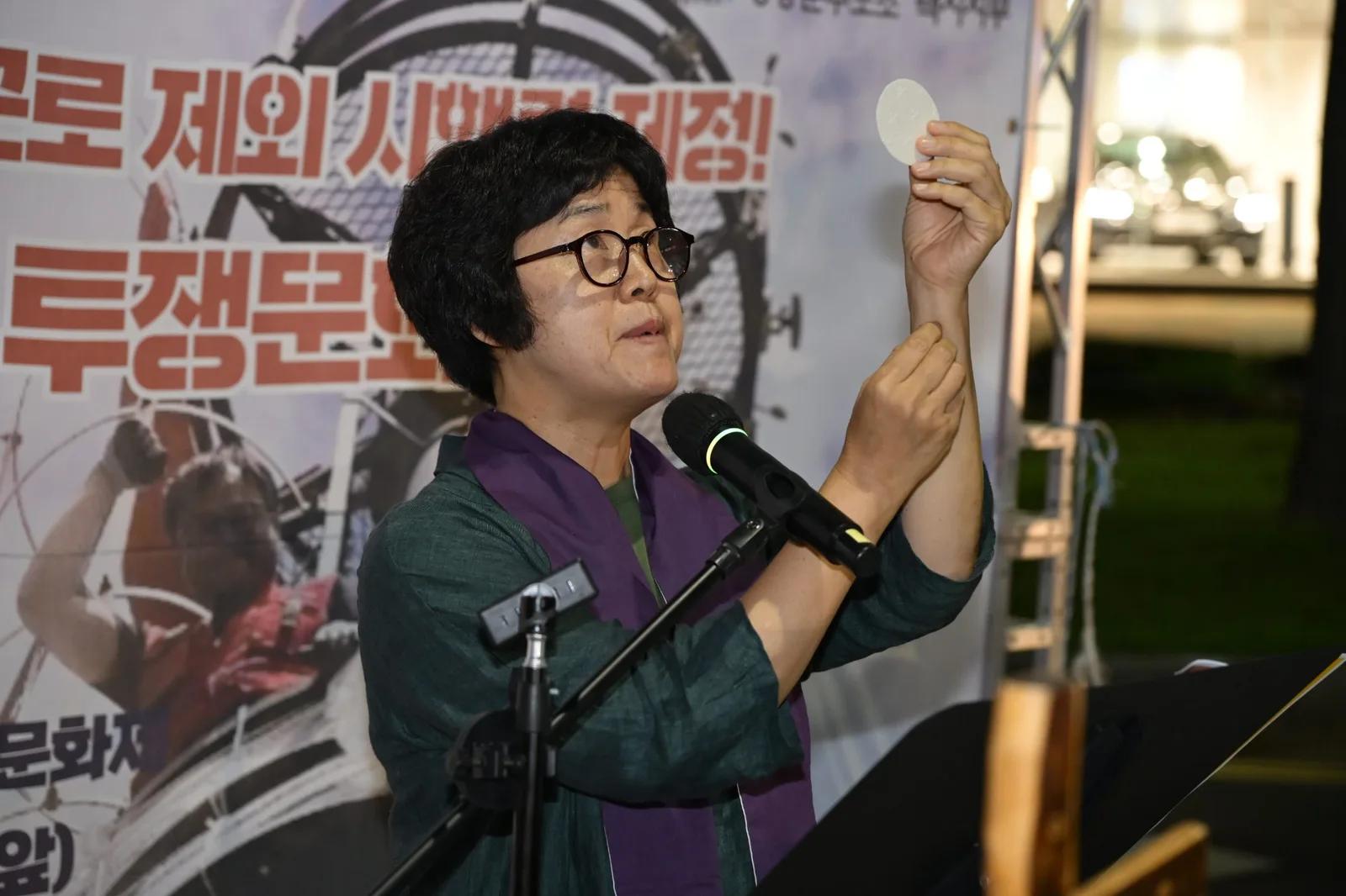 고공농성 택시노동자 
고영기와 함께하는 기도회