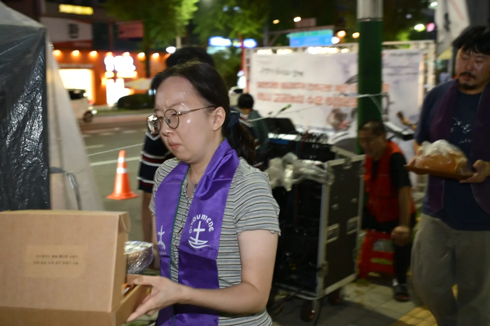 고공농성 택시노동자 
고영기와 함께하는 기도회