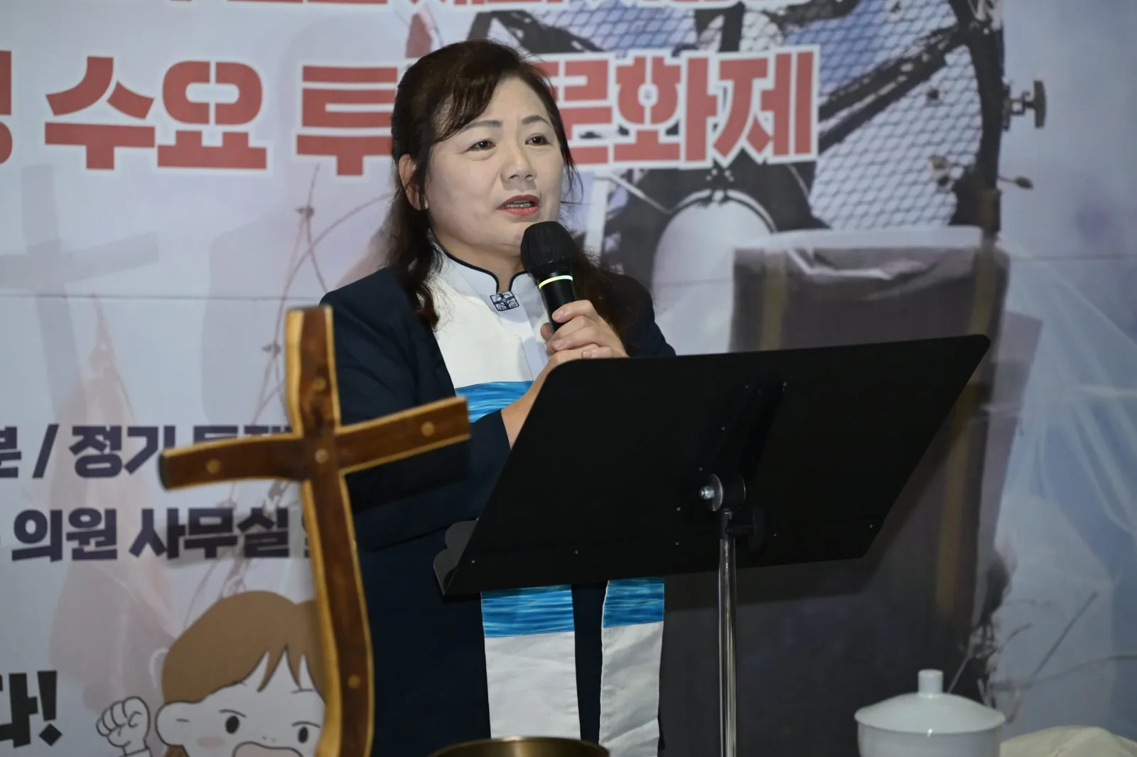 고공농성 택시노동자 
고영기와 함께하는 기도회