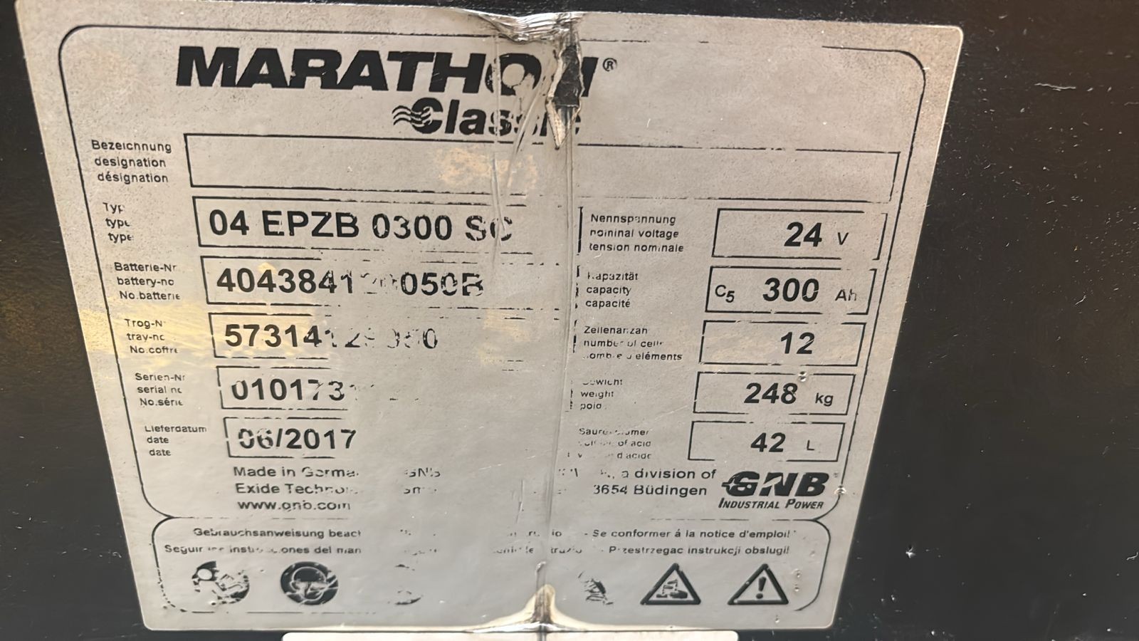Batería CROWN 04EPZB0300