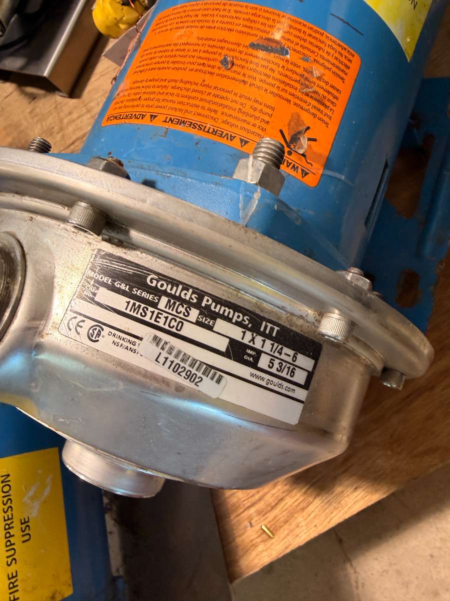 Goulds Pumps (ITT) G&L Series MCS – 1MS1E1C0