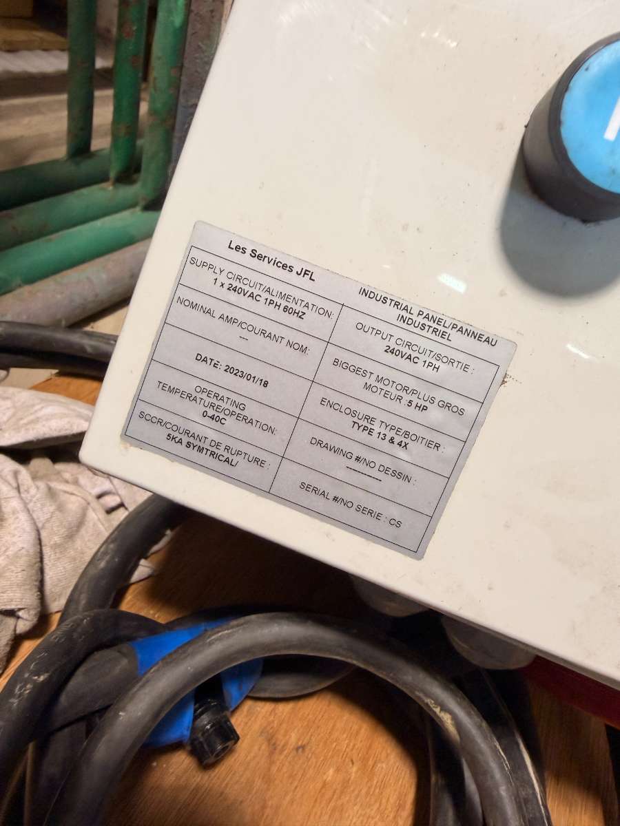 RPF Innovation Panneau de contrôle de pompe de refoulement sur mesure – Type 13 & 4X