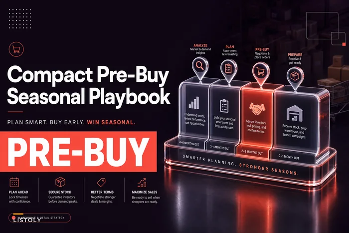 A compact seasonal pre-buy playbook: split-buy tactics, storage impact and sample calculations