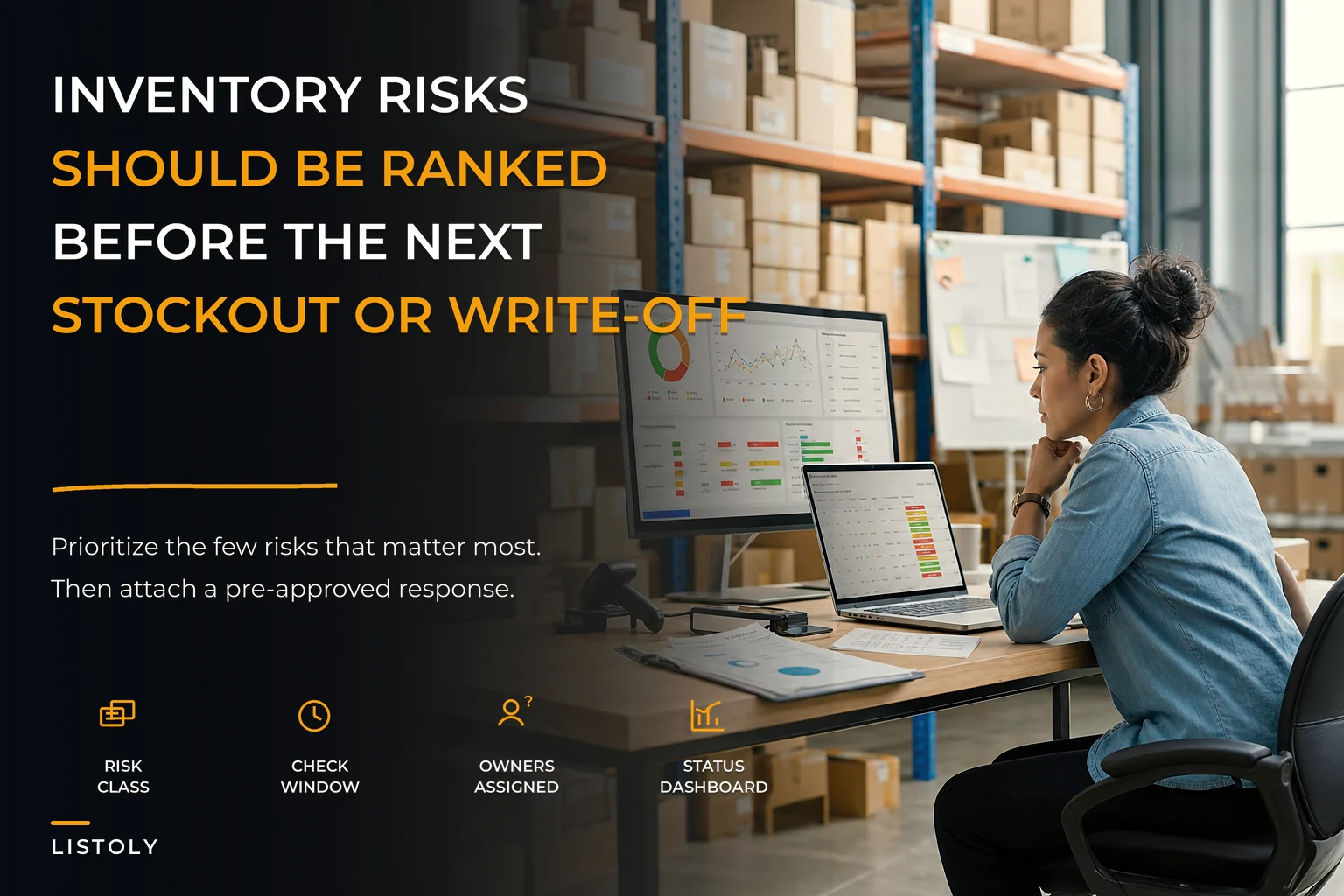 An inventory risk register for small operations: prioritized mitigations, owners and simple monitoring dashboards