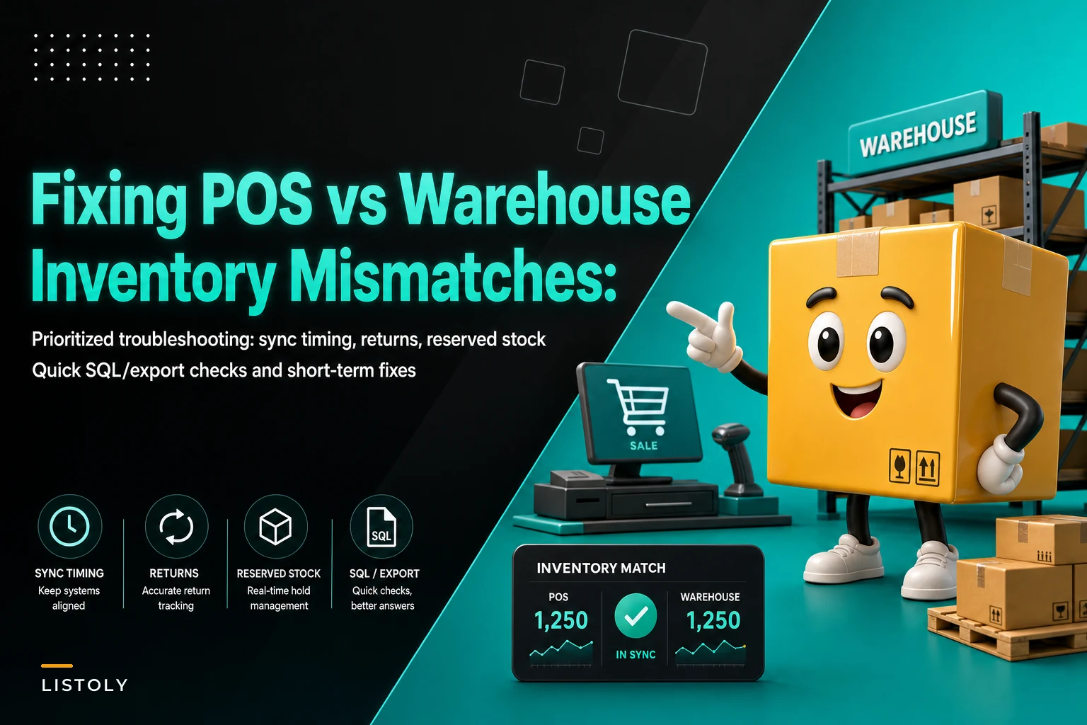 Fixing POS vs warehouse inventory mismatches: a prioritized troubleshooting checklist