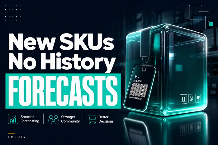 Forecasting inventory for product launches and new SKUs with no sales history