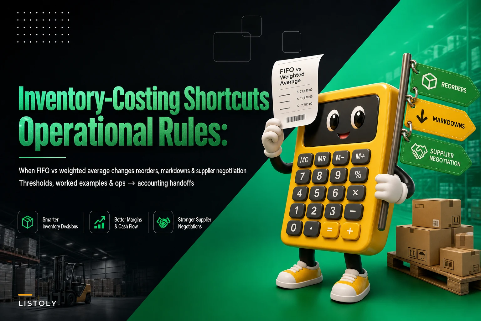 Inventory-costing shortcuts that change day-to-day ops: simple rules for FIFO vs weighted average and landed cost