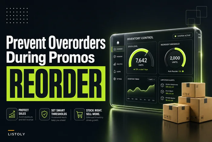 Promo-safe replenishment: short-term reorder rules when promotions and returns overlap
