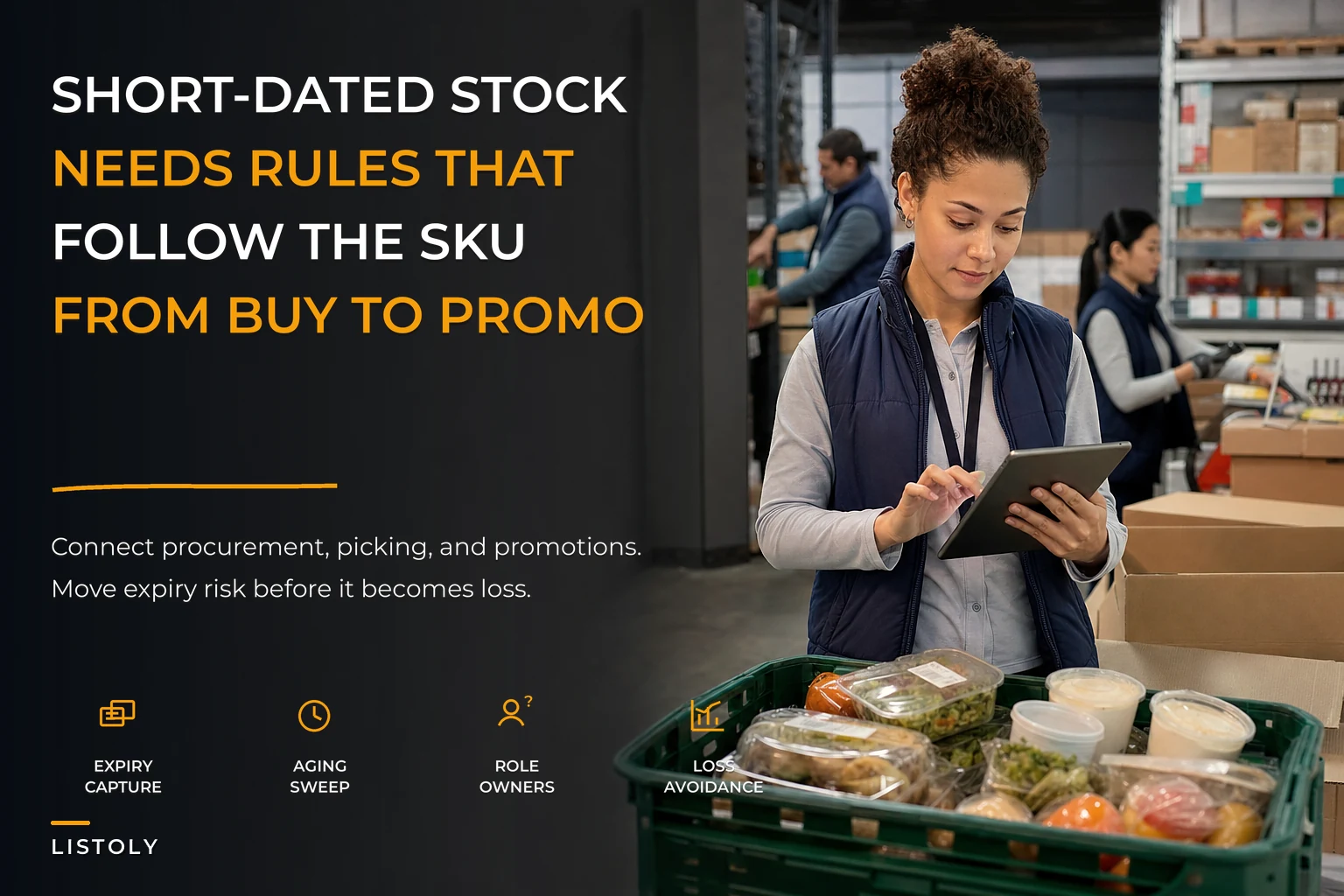 Shelf-life governance: link procurement, picking and promotions to rescue short-dated stock