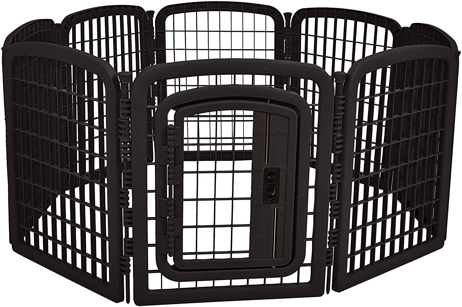 Photo 1 of Amazon Basics 8Panel Plastic Pet Pen Cage Playpen