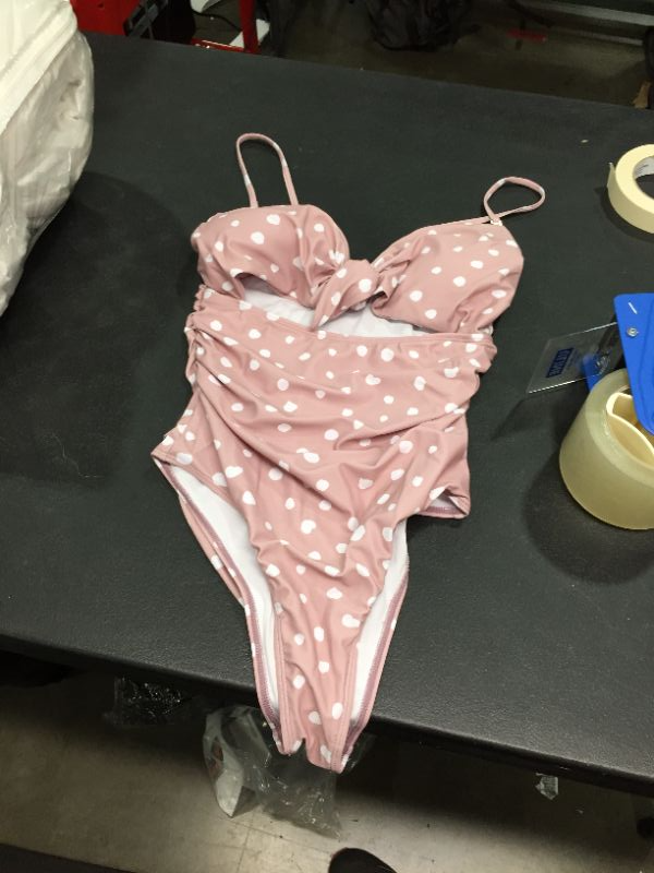 Photo 1 of BooSouly Womens Polka Dot Bathing Suit One Piece Small Clean