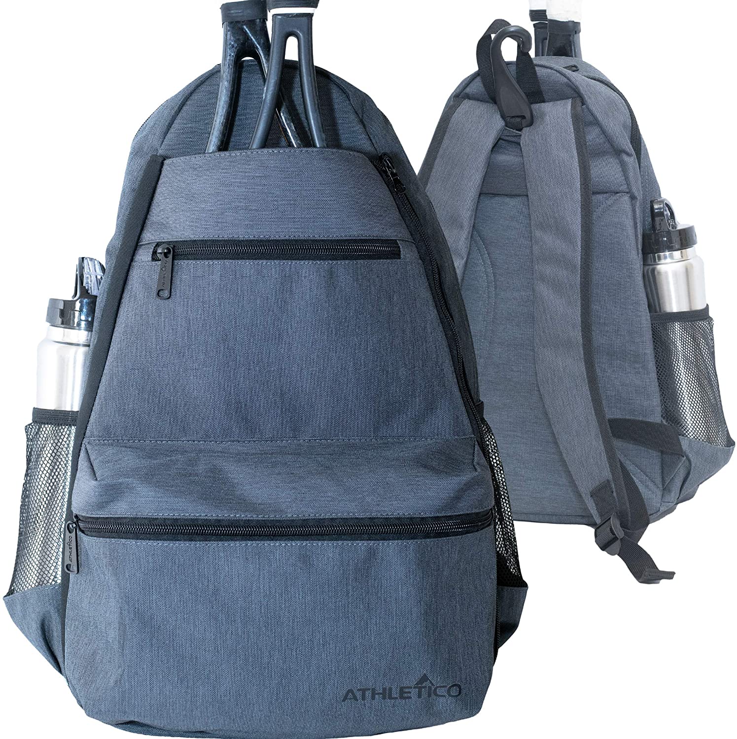 Photo 1 of Athletico Compact City Tennis Backpack  Tennis Bag for Men  Women Holds 2 Tennis Rackets and Shoes