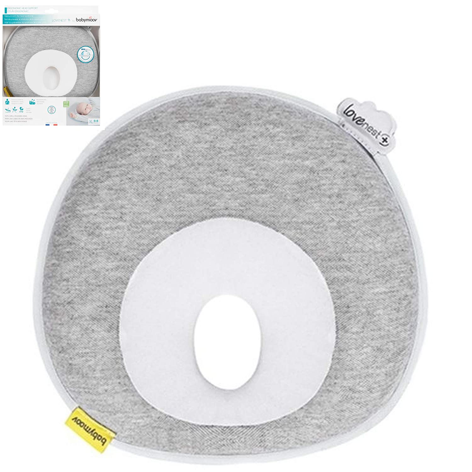 Photo 1 of Babymoov Lovenest Plus Baby Pillow  Pediatrician Designed Infant Head and Neck Support to Prevent Flat Head Syndrome Patented Design