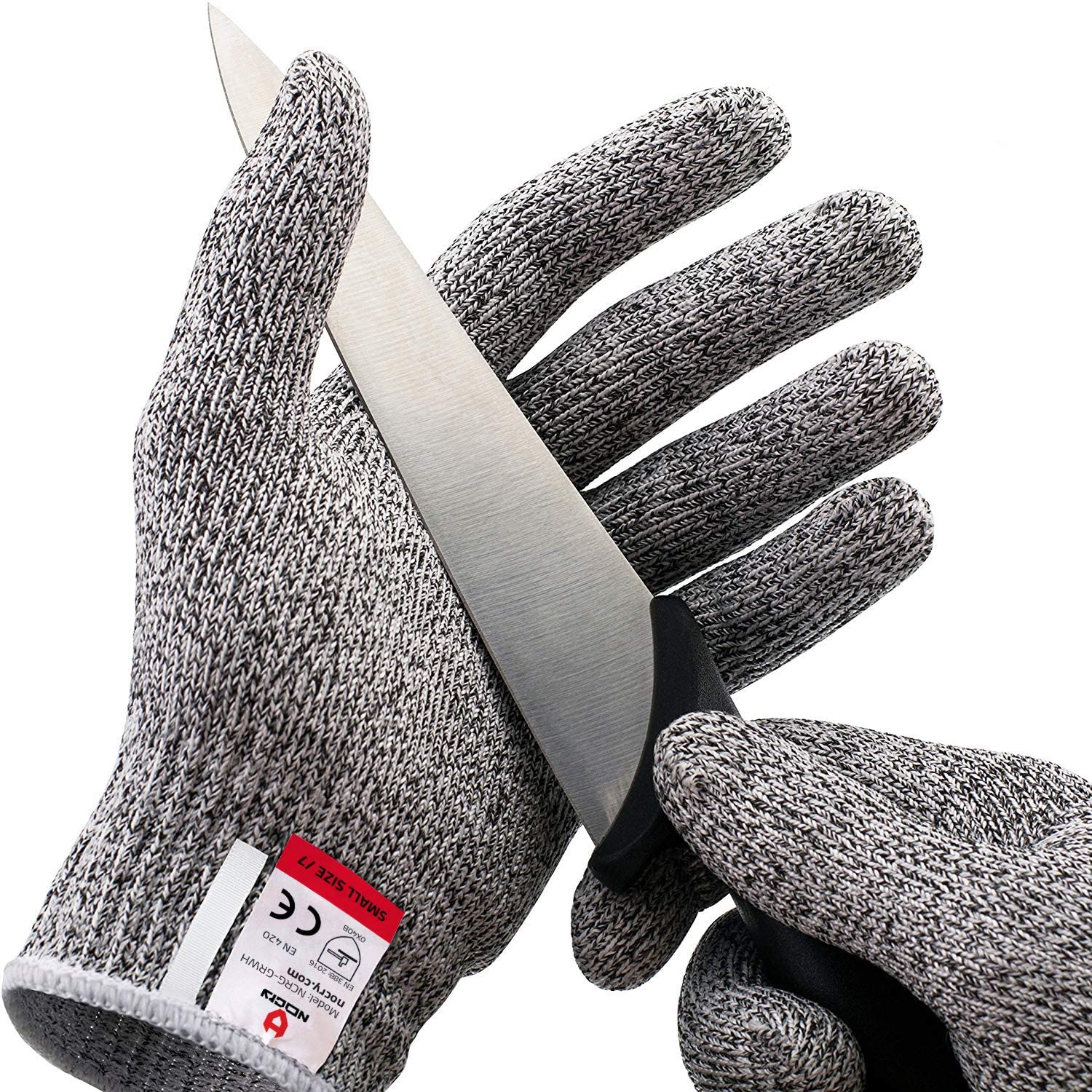 Photo 1 of Cut Resistant Gloves  Ambidextrous Food Grade High Performance Level 5 Protection Size Large