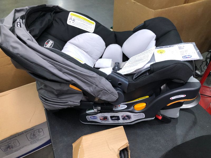 Photo 6 of Chicco Bravo 3in1 Quick Fold Travel System  Camden All Parts Seem Accounted For Like New