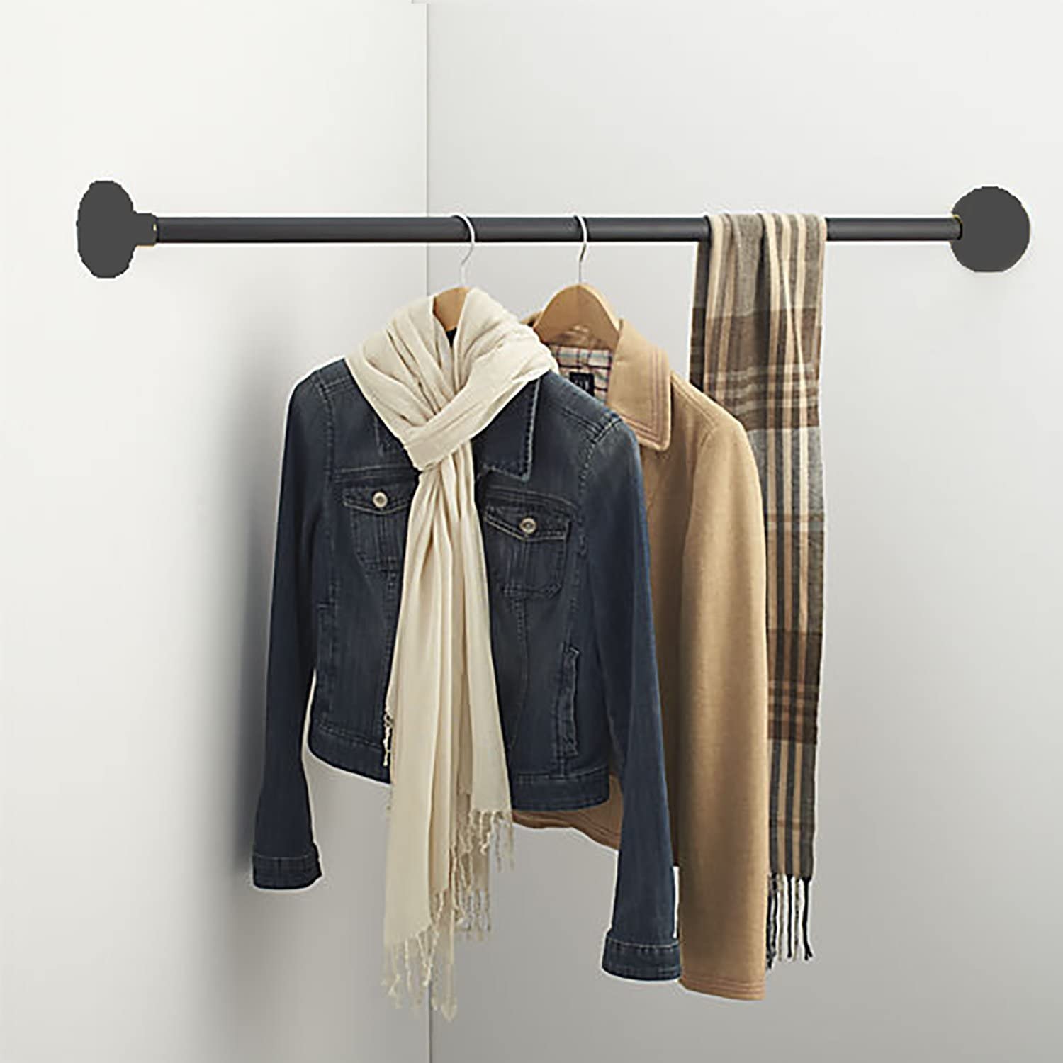 Photo 1 of Hanging Bars 43 Iron Wardrobe Assistant Corner Hardware Accounted fFor