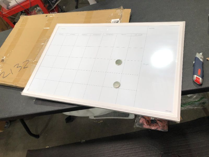 Photo 2 of Like New Calendar White Board W Magents