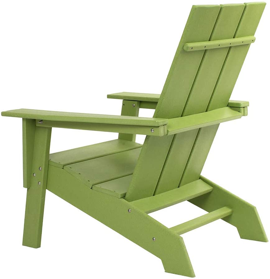 Photo 1 of ResinTEAK Modern Adirondack Chair Green2