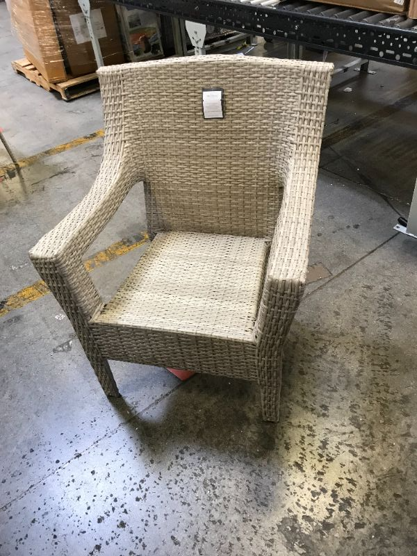 Photo 2 of Southcrest Wicker Stacking Patio Club Chair  Gray  Threshold