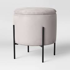 Photo 1 of Deville Stilt with Storage Ottoman  Project 62 GRAY VELVET