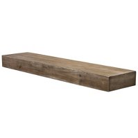 Photo 1 of 8 x 36 Rustic Wood Floating Wall Shelf Large Walnut Brn  Crystal Art Gallery