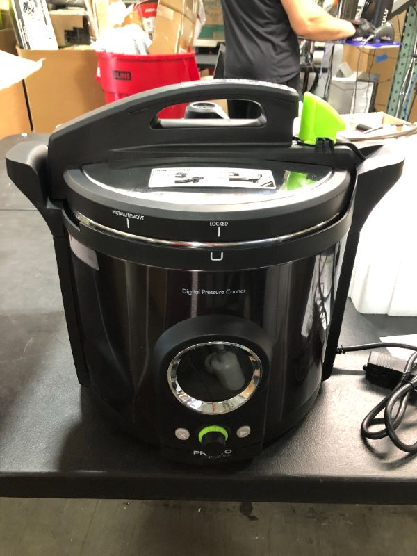 Photo 2 of SOLD FOR PARTS National Presto 02143 Presto Precise 10Quart Multiuse Programmable Plus Electric Pressure Cooker Black Stainless Steel