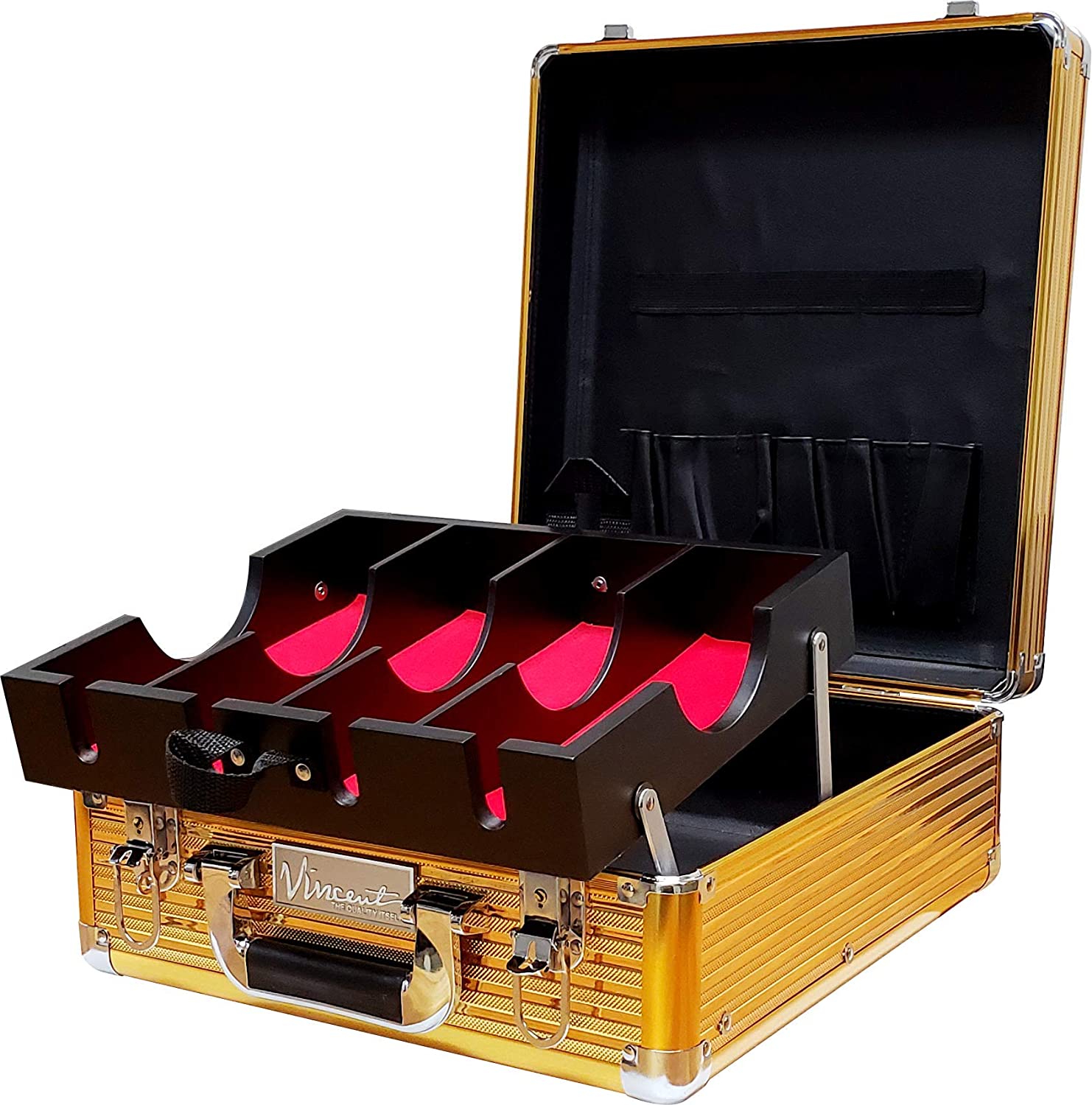 Photo 1 of Vincent Master Case Travel Stylist Barber Case Medium Gold