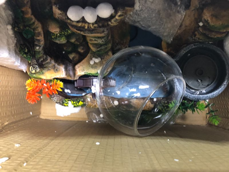Photo 4 of zxbshop Desktop Waterfalls Desktop Fountain Indoor Small Rockery Waterfalls Fish Tank Tabletop Fountain Desktop Mountain Cascading Decoration Desktop Fountain Waterfall