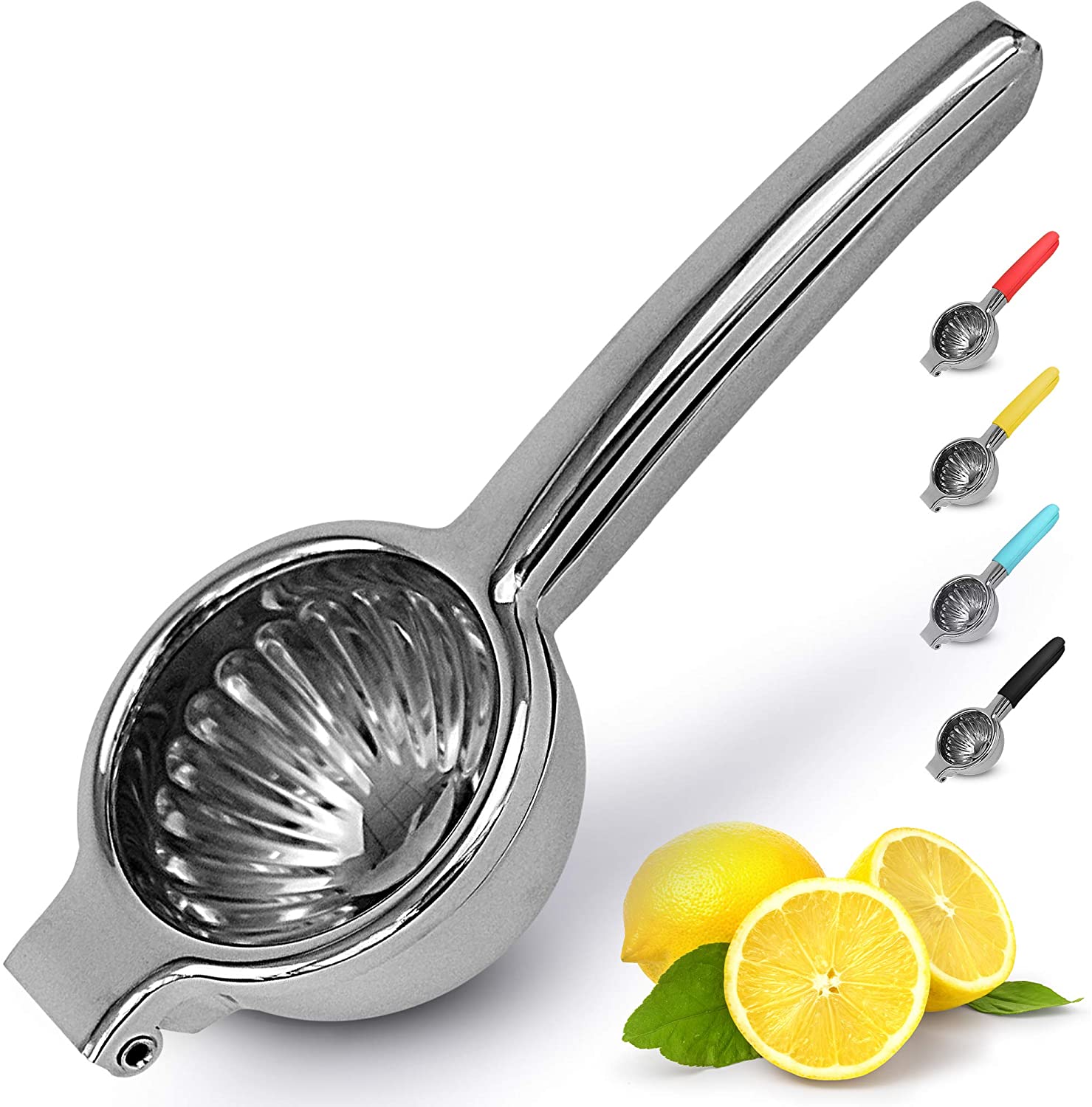 Photo 1 of Lemon Squeezer Stainless Steel with Premium Quality Heavy Duty Solid Metal Squeezer Bowl  Large Manual Citrus Press Juicer and Lime Squeezer Stainless Steel