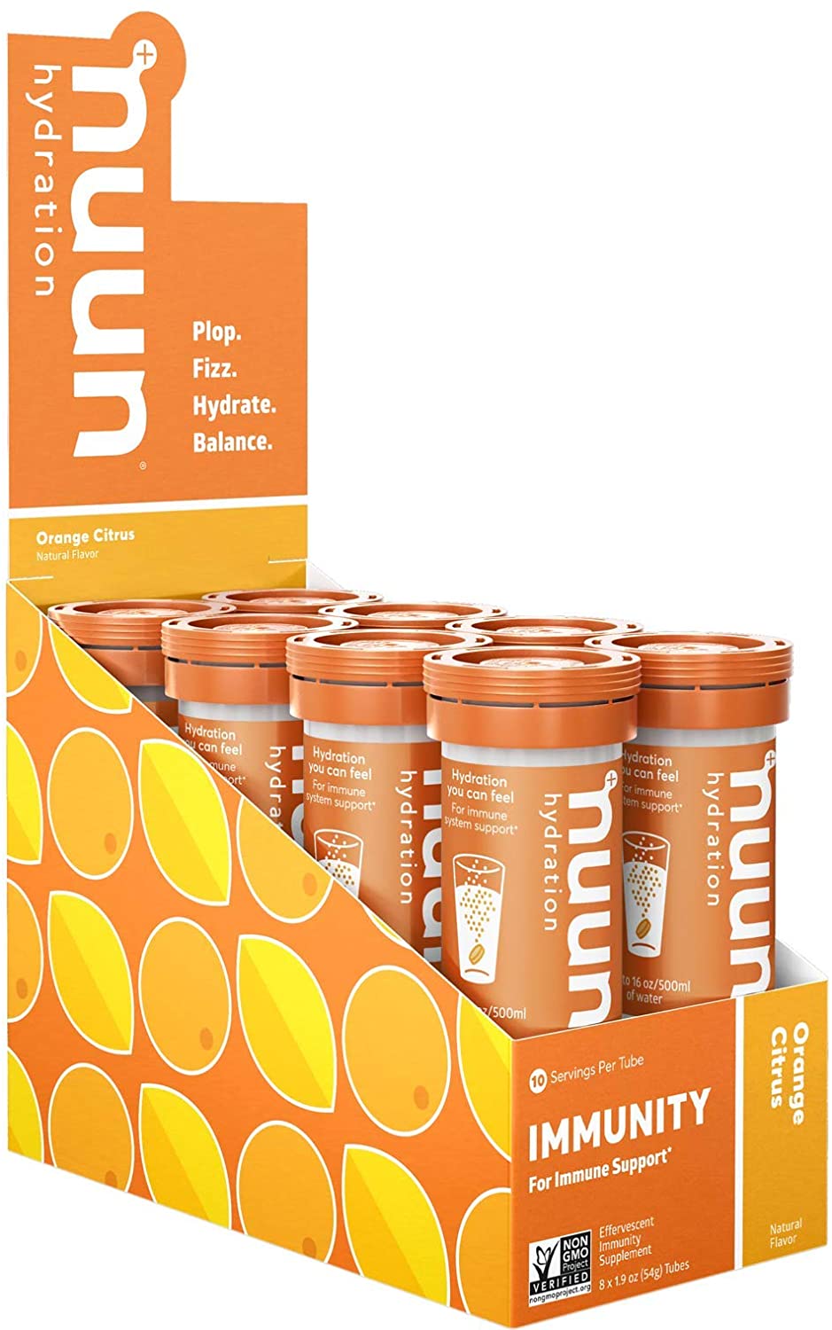 Photo 1 of 0821 Nuun Citrus Orange Immunity Box 8 Count 19 Ounce