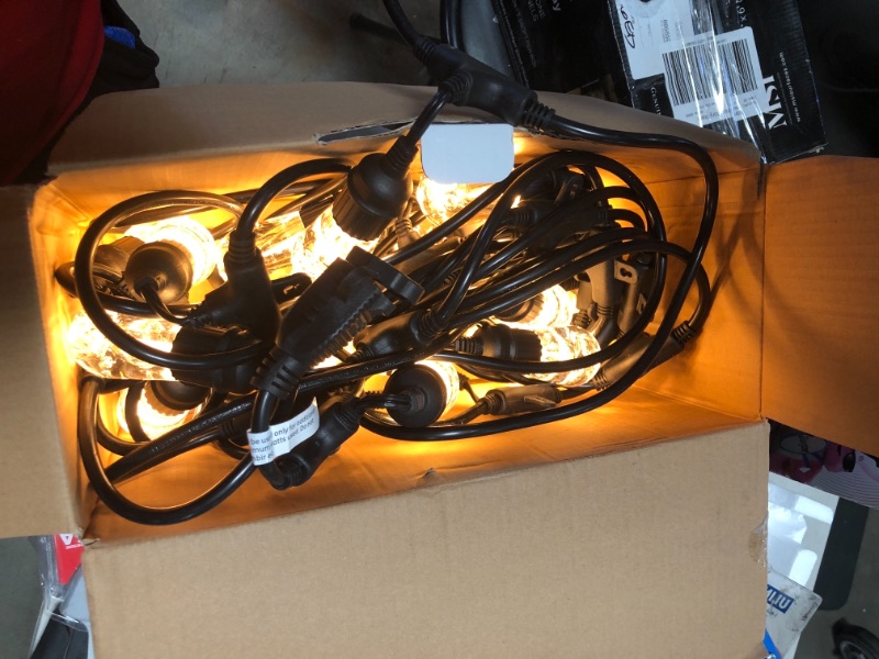 Photo 1 of 24bulb 48 ft Vintage Seasons Color Changing Cafe Integrated LED String Lights Black