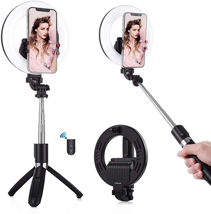 Photo 1 of 2 PC LOT
PULUZ Ring Light with Tripod Stand  Phone Holder  Bluetooth Remote 5 inch Dimmable Selfie Ring Light for Live Streaming  Makeup YouTube Video Compatible with iOSAndroid

Vindany Outdoor Solar String Lights  60 LED Decorative Fairy Lights String L