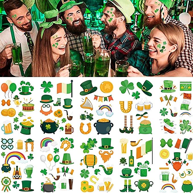 Photo 1 of 3PC LOT
Vaccination Card Protector 472 x 413 Inches CDC Immunization Record Vaccination Cards Holder with Clear Vinyl Plastic Sleeve and Waterproof Type Resealable Zip for Event  Travel 5 Pack

DARKLATER Shamrock TattoosSt Patricks Day Face TattoosSaint P
