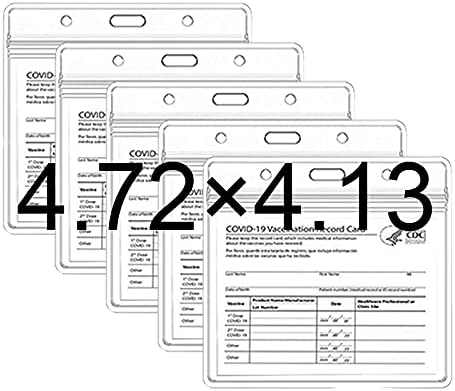 Photo 1 of 4PC LOT
2 Pcs CDC Vaccination Card Protector452366 Inch Immunization Record Vaccine Card Holder Plastic Vinyl Clear ID Card Badge Holder with 2 Lanyards 2 COUNT

Vaccination Card Protector 472 x 413 Inches CDC Immunization Record Vaccination Cards Holder 