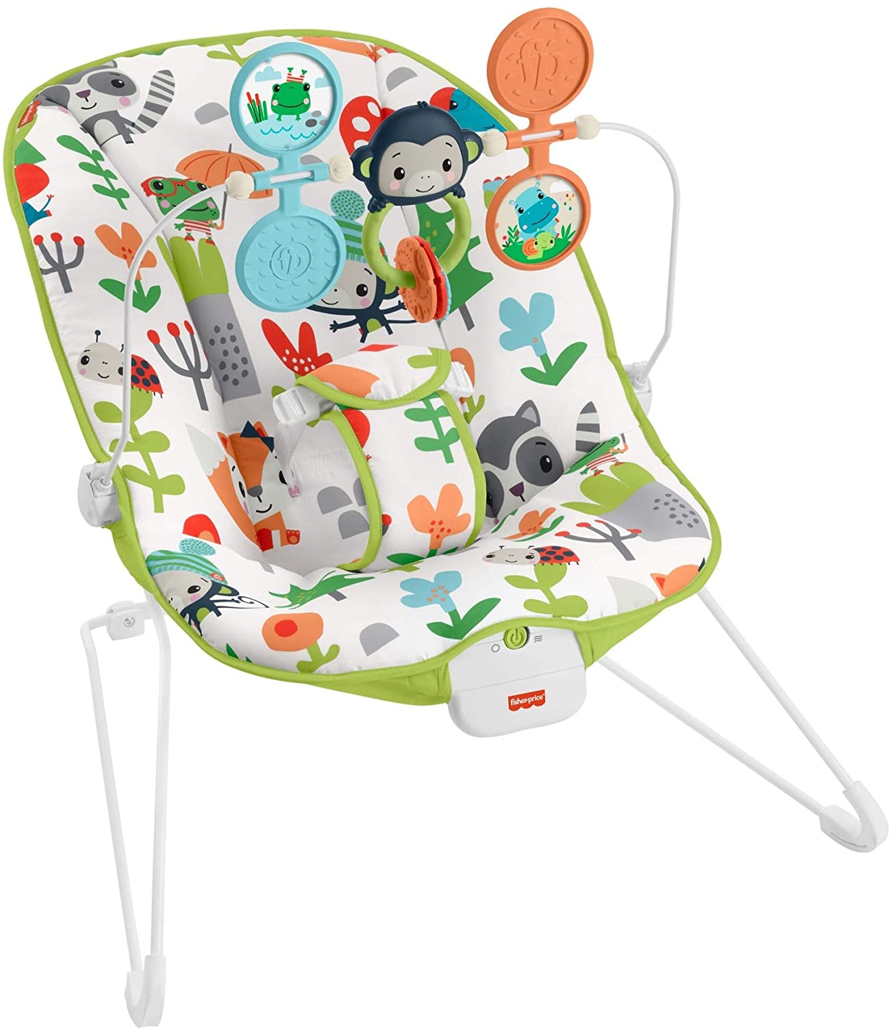 Photo 1 of FisherPrice Babys Bouncer Forest Explorers Baby Bouncing Chair for Soothing and Play for Newborns and Infants