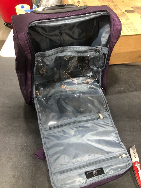 Photo 2 of TPRC 15Inch Under Seat CarryOn Bag Purple Underseater
