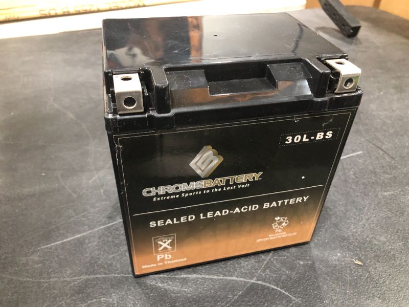 Photo 2 of Chrome Battery YTX30LBS High Performance  Maintenance Free  Sealed AGM Motorcycle Battery
