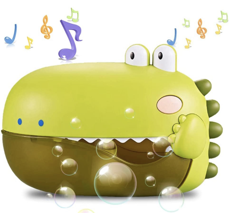 Photo 1 of HLXY Bath Toys Bubble Bath Maker for Bathtub Toys Blows Bubbles and Plays 12 Songs Kids Baby Bath Toys Makes Great Gifts for Toddlers Music Dinosaur Bath Bubble Machine Green 2 items
