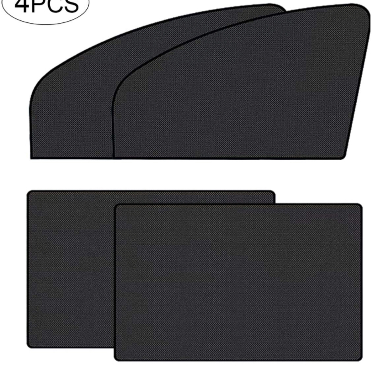 Photo 1 of Car Window Shade Magnet Heat Insulated Car Windshield Shade 4PS Breathable Mesh UV Protection Windshield Cover for Your Baby