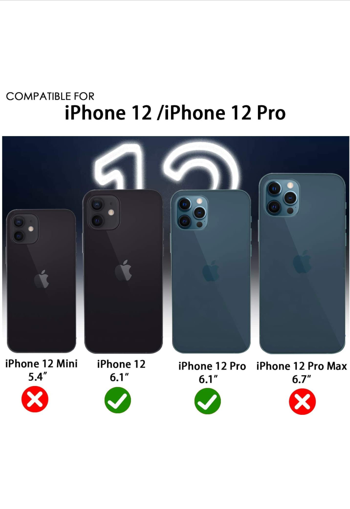 Photo 1 of 3 Pack MMY Compatible with iPhone 12 Screen Protector iPhone 12 Pro Screen Protector 61 Inch 5G  1 Pack for iPhone 12 CaseiPhone 12 Pro Case Tempered Glass  Clear